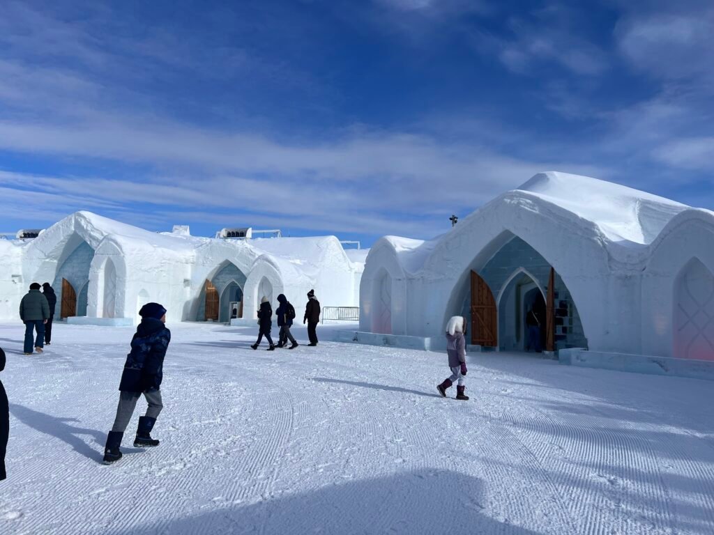 Entrance to Hotel de Glace, Quebec