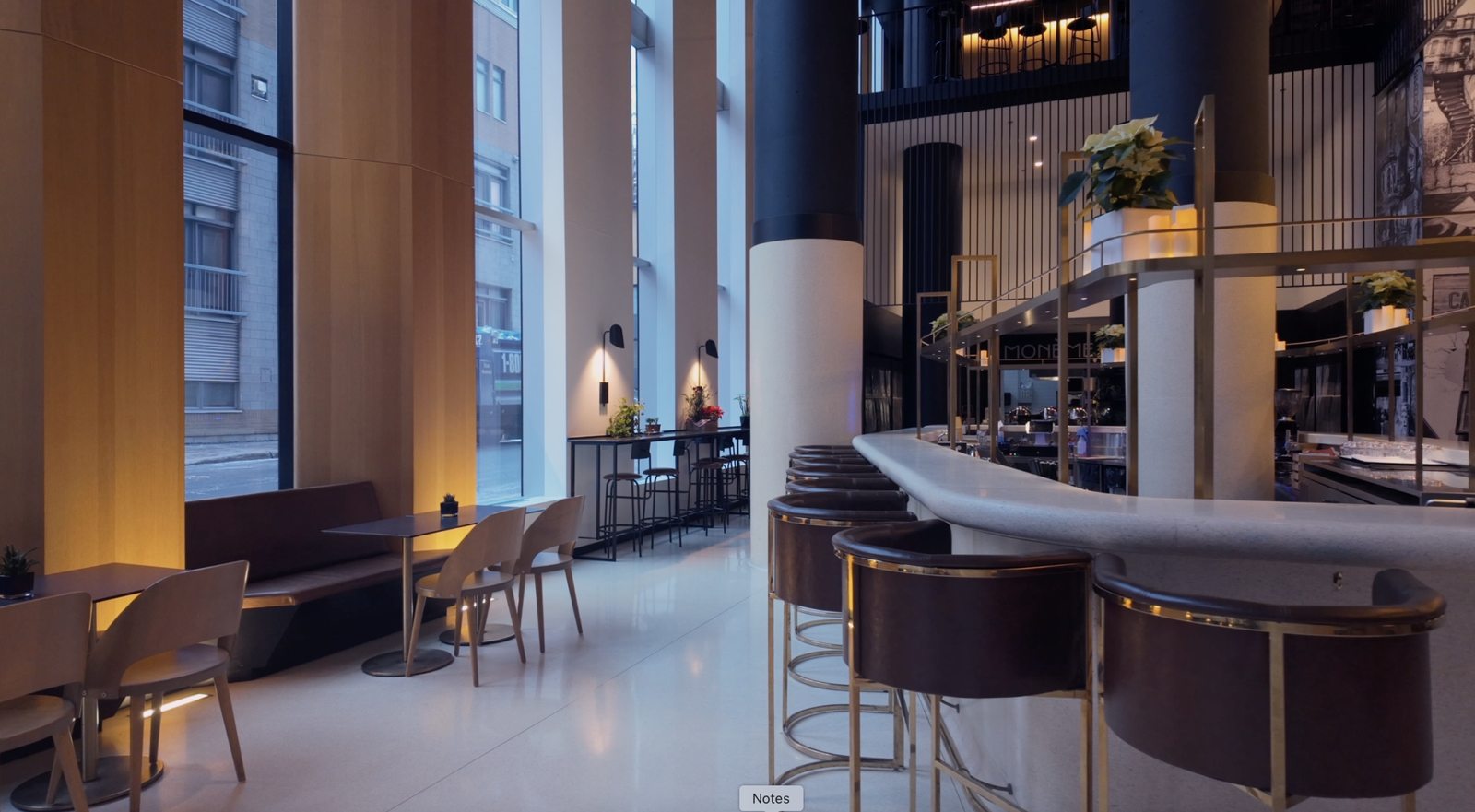 Hotel Monville Montreal Review: The 269-Room Formula Behind an Urban Hotel Lobby area at Hotel Monville