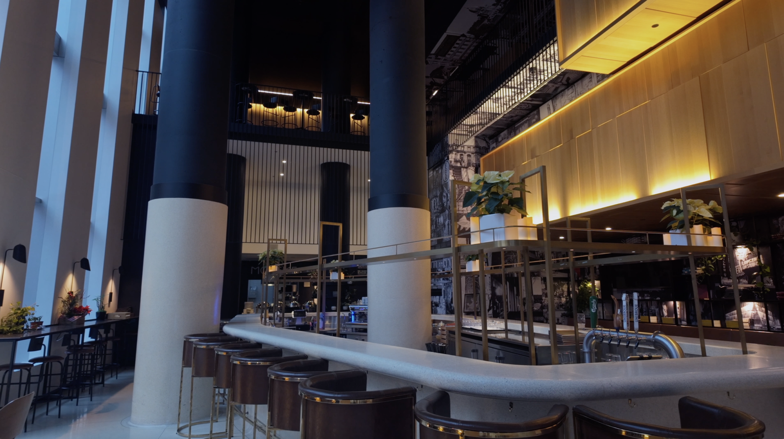 Hotel Monville Montreal Review: The 269-Room Formula Behind an Urban Hotel Lobby area at Hotel Monville
